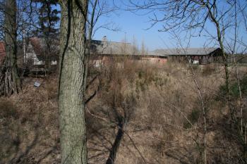 Pohled na těleso hradu přes příkop ( © Petr Nožička 03/2012)