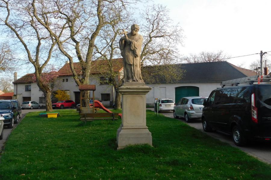 socha sv. Františka z Pauly