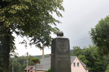 Pomník padlých z I. světové války severně od kostela: pohled od jihu ( © Ivan Grisa 07/2011)