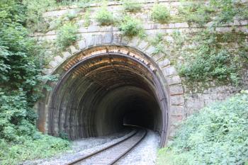 Závidovský portál železničního tunelu nad elektrárnou ( © Ivan Grisa 07/2011)