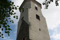 věž luterského kostela