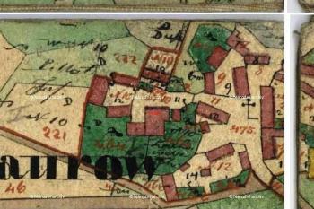 Tourov ve Stabilním katastru r. 1837 ( © Český úřad zeměměřický a katastrální)