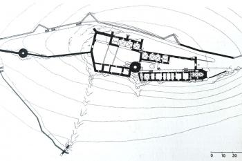 BEZDĚZ, celkový plán hradu. (© Dobroslava Menclová 1972)