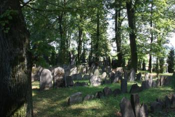 Západní část hřbitova s pomníky ze starého hřbitova ( © Ivan Grisa 08/2011)