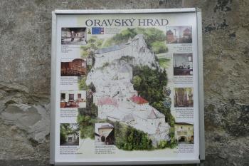 Oravský Hrad,informační tabule (© aleshwarrior, 08/2009)