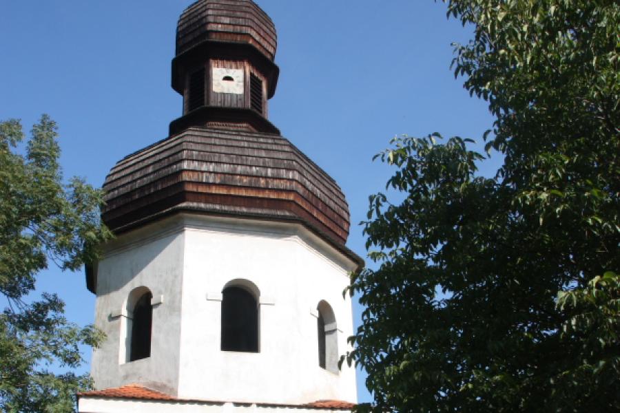 zvonice u kostela sv. Barbory
