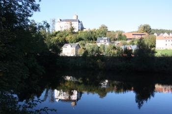 Hrad z levého břehu Zschopau ( © Ivan Grisa 10/2011)