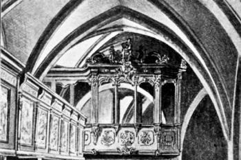 severní empory, stav před r. 1884 (© Gurlitt, Cornelius: Beschreibende Darstellung der älteren Bau- und Kunstdenkmäler des Königreichs Sachsen, Band 34. Amtshauptmannschaft Löbau, C. C. Meinhold & Sohne, Dresden 1910)