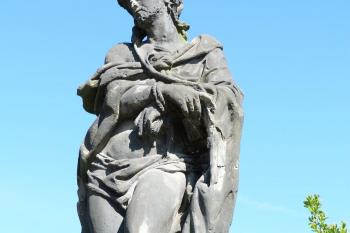 barokní socha zbičovaného Krista “Ecce Homo” (© František Kinař, 04/2012)