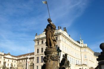 socha sv. Václava na rampě Pražského hradu ( © Milan Caha 01/2012)