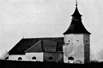 kostel od jihu na počátku 20. století (© Pavel Zany Komárek 01/2012)