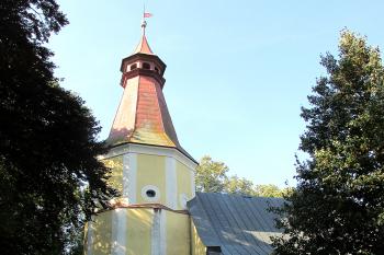 Hřbitovní kostel sv. Barbory v Pacově (© Pavel Vítek  09/2021)