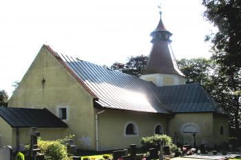 Hřbitovní kostel sv. Barbory v Pacově (© Pavel Vítek  09/2021)