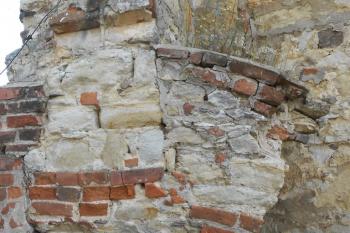 Detail založení valené klenbičky v místnosti v 1. patře paláce (© Jan Večeřa, 07/2015)