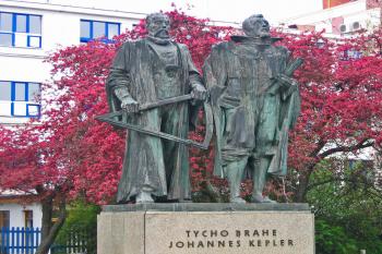 Tycho Brahe a Johannes Kepler (© Václav Kubeš, 04/2012)