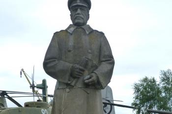 Socha J. V. Stalina, která původně stávala v Plzni na Anglickém nábřeží. (© František Kinař, 05/2012)