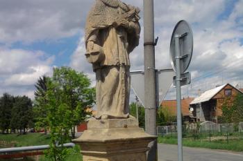 Bystročice - most přes Blatu - socha sv. Jana Nepomuckého (© Ivo Rozehnal, 05/2012)