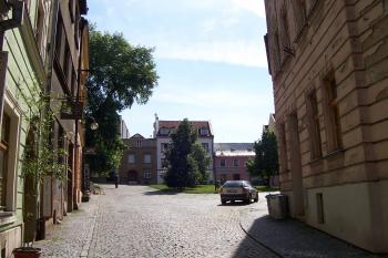 Olomouc - Pohled z Havelkovy ulice na Blažejské náměstí. (© Ivo Rozehnal, 06/2012)
