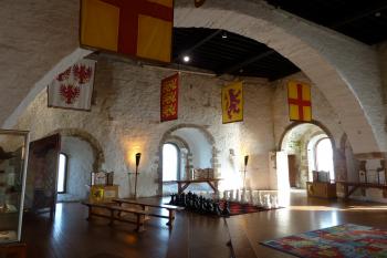 Carrickfergus, velky sál v donjonu. (© Pavel Semple, 10/2010)