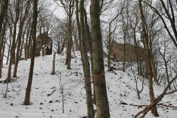 Zřícenina hradu Bradlec (© Vlastislav Mareček, 12/2013)