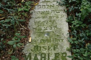 náhrobek příbuzných G. Mahlera ( © Milan Caha 10/2012)