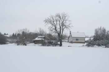 tvrziště od severu (© Petr Nožička 12/2010)