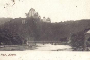 Vranov nad Dyjí - pohlednice se známkou Rakouska-Uherska (soukr.sbírka IvoR) ( © anon.)