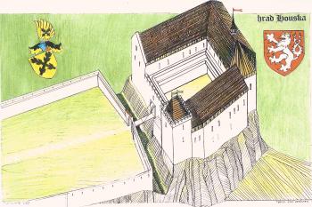 rekonstrukce hradu podle T. Durdíka (© jan heřman, 02/2012)