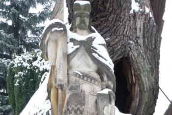 Svatováclavský dub - socha sv. Václava (© František Kinař, 01/2013)