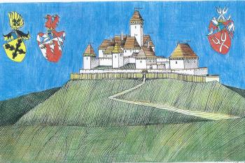 rekonstrukce hradu podle R. Vojkovského (© jan heřman, 02/2012)