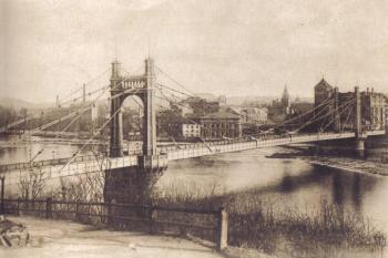 Praha - most císaře Františka Josefa - fotografie z počátku 20. století - soukr. sbírka Ivo R. (© autor neznámý)