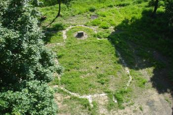 Půdorys někdejší kaple Panny Marie Lurdské (© Jaroslav Vavera, 06/2010)