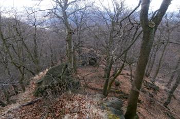 Pohled z jádra na strážiště, (© Prudký Martin 02/2014)