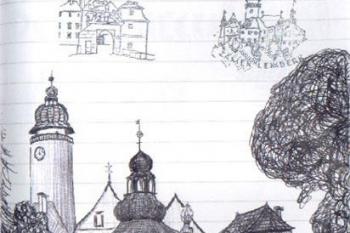 Lemberk - perokresba (© Pavel Jarý,  30.04.2003)