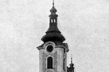 kostel od západu na počátku 20. století (© Pavel Zany Komárek 05/2013)