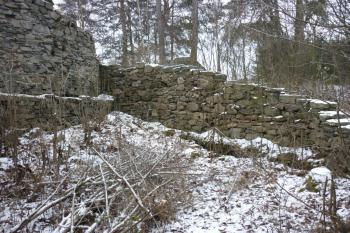 Místnost u věže, kde byla odkryta pec (© Jan Večeřa, 01/2016)