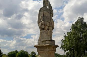 Čehovice – socha sv. Floriána (© Ivo Rozehnal, 08/2013)