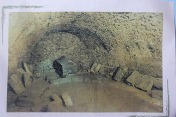 Fotografie z vykopávek v 60tých letech ( © muzeum Bible kralické)