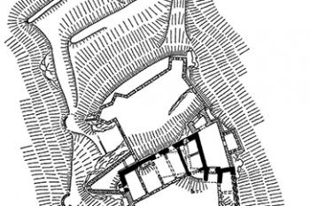 Půdorys hradu. (© M. Bóna a M. Plaček: Encyklopedie slovenských Hradů, Libri 2007)
