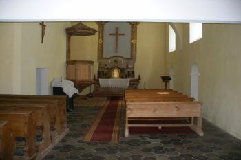 Interiér kostela sv. Jiří Aldašín (© Jiří Špaček, 05/2015)
