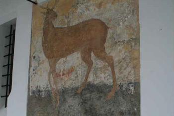 Sgrafito na nádvorní stěně prvního patra východního křídla (© Ivan Grisa, 05/2008)