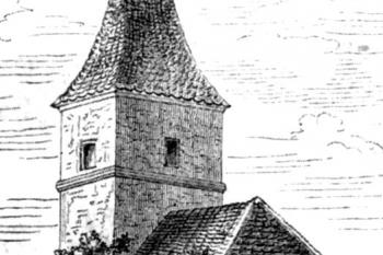 Hradišťská brána roku 1879 (© Karel Kuča: Města a městečka v Čechách, na Moravě a ve Slezsku Str-U (VII. díl), Libri, Praha 2008)
