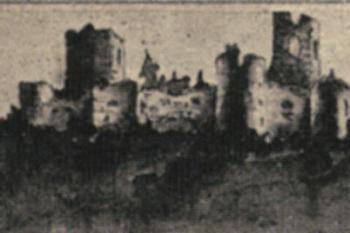 hrad od jihu na historické pohlednici (odesláno 1904) (© Pavel Zany Komárek 03/2014)