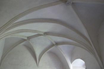 Klenba v pozdně gotickém sále paláce (© Dušan Dohňanský 08/2019)