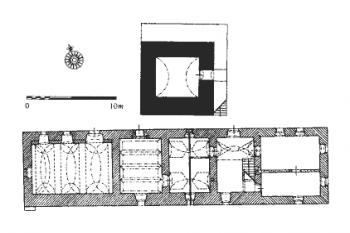 půdorys - stav r. 1985 ( © Pavel Kroupa, Michael Rykl)
