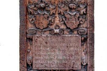 náhrobník Margarethy von Milkin rozené Kirscherberg von Königshan (†1618) (© Pavel Vítek 02/2014)