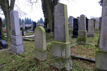 Jižní část židovského hřbitova. (© Pavel  Vlach, 11/2013)