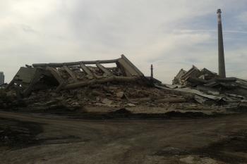 OP Prostějov - 28.6.2014 odpoledne po odstřelu (© Ivo Rozehnal, 06/2014)