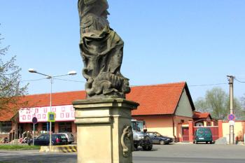 Socha sv. Markéty v Obříství ( © Pavel Vítek 04/2014)
