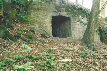 Vytesaný vchod do hradu (© Petr Šantrůček 05/2004)